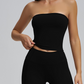 🏆 Last Day Special Price £9.99 ! 🔥Buy more save more💕Women’s Soft Solid Strapless Tube Top