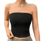 🏆 Last Day Special Price £9.99 ! 🔥Buy more save more💕Women’s Soft Solid Strapless Tube Top
