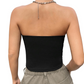 🏆 Last Day Special Price £9.99 ! 🔥Buy more save more💕Women’s Soft Solid Strapless Tube Top
