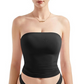 🏆 Last Day Special Price £9.99 ! 🔥Buy more save more💕Women’s Soft Solid Strapless Tube Top