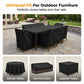 ☀️ 50% OFF!🛡️Outdoor Waterproof Furniture Cover – 210D Oxford fabric, UV‑resistant & windproof. 🪑✨