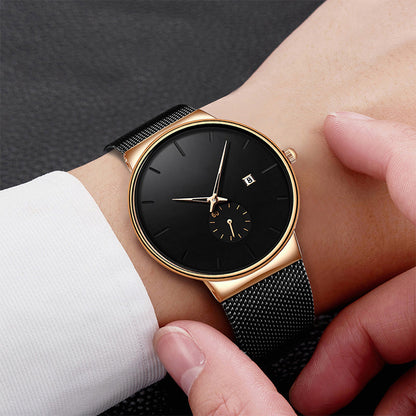 ⌚ 50% OFF NOW ! ⚡ Men's Minimalist Waterproof Quartz Watch – Sleek Simple Design, Precise Timekeeping & Daily Waterproof Function ✨