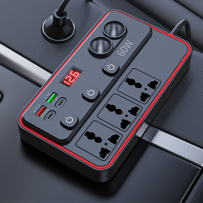 🔌 New arrival 50% OFF 🚗 Buy more save more🎁Multifunctional Car Charger with AC Outlets & USB 🔥
