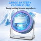 ❄️50% OFF NOW⚡ 2026 Desk Fan – USB Rechargeable with LED Display – 5-Speed Quiet Cooling, Real-Time LED Screen & Long-Lasting Battery 🌬️
