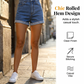 🏖️ Summer Hot Sale 💐 Women's High-Rise Cuffed Denim Shorts
