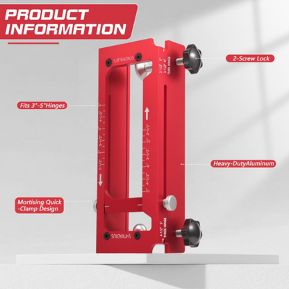 ⏳LIMITED-TIME 50% OFF! ⏰Adjustable Door Hinge Mortise Jig Kit – Precision Routing, Quick Setup & Perfect for Carpenters, Joiners & DIY Home Renovations 🔧