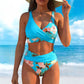 👙 50% OFF NOW ! 💐 Women's Floral Print High Waist Bikini Set – Elegant floral pattern, flattering high waist design, soft fabric, perfect for beach & pool days ☀️
