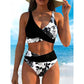 👙 50% OFF NOW ! 💐 Women's Floral Print High Waist Bikini Set – Elegant floral pattern, flattering high waist design, soft fabric, perfect for beach & pool days ☀️