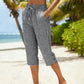 👖 50% OFF NOW ! 💐 Women's Summer Plaid Capri Pants – Breathable lightweight fabric, classic plaid pattern, comfortable cropped length for casual summer daily looks 💝