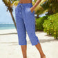 👖 50% OFF NOW ! 💐 Women's Summer Plaid Capri Pants – Breathable lightweight fabric, classic plaid pattern, comfortable cropped length for casual summer daily looks 💝