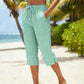 👖 50% OFF NOW ! 💐 Women's Summer Plaid Capri Pants – Breathable lightweight fabric, classic plaid pattern, comfortable cropped length for casual summer daily looks 💝
