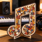🎶 Last Day Special Price £9.99 ! 🔥Buy more save more🎁Wooden Musical Note Jigsaw Puzzle🧩