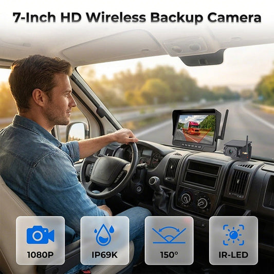 🚗50% OFF NOW!⚡Wireless Solar-Powered Backup Camera System