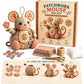 🏆 Last Day Special Price £9.99 ! 🔥Buy more save more🎁Handcrafted Vintage Mouse Plush Sewing Kit