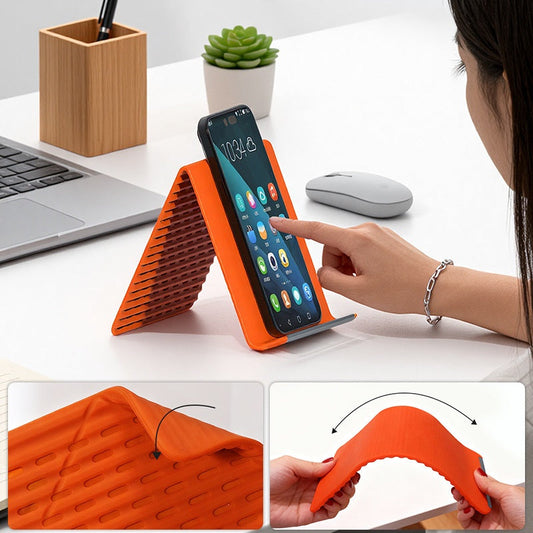 🏆 Last Day Special Price £9.78 ! 📱 Flexible Silicone Phone Holder - Adjustable Hands-Free Phone Stand✨