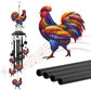 🎵 LIMITED-TIME 50% OFF! 💐 Vintage Metal Wind Chimes | Elegant Black Aluminium Garden Decor with Bird & Butterfly Accents for Patio & Porch🔔