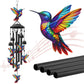 🎵 LIMITED-TIME 50% OFF! 💐 Vintage Metal Wind Chimes | Elegant Black Aluminium Garden Decor with Bird & Butterfly Accents for Patio & Porch🔔