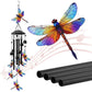 🎵 LIMITED-TIME 50% OFF! 💐 Vintage Metal Wind Chimes | Elegant Black Aluminium Garden Decor with Bird & Butterfly Accents for Patio & Porch🔔
