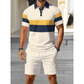 👕 LIMITED-TIME 50% OFF! 💝 Men's Two-Piece Shirt and Shorts Set – Digital Print, Athletic Fit, Wrinkle Resistant ✨
