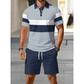 👕 LIMITED-TIME 50% OFF! 💝 Men's Two-Piece Shirt and Shorts Set – Digital Print, Athletic Fit, Wrinkle Resistant ✨