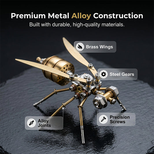 ⚙️ LIMITED-TIME 50% OFF! 🐝3D Metal Bee Puzzle Assembly Model Kit – Premium metal alloy, intricate gears & mechanical details. 🔧✨