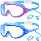 🏆 Last Day Special Price £10.99 !  🔥Anti-Fog Kids Swimming Goggles with Earplugs & Nose Clip