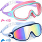 🏆 Last Day Special Price £10.99 !  🔥Anti-Fog Kids Swimming Goggles with Earplugs & Nose Clip