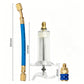 🔧 LIMITED-TIME 50% OFF! 💥Precision AC Oil Dye Injector – Brass Construction, High Pressure Hose, Clear Barrel