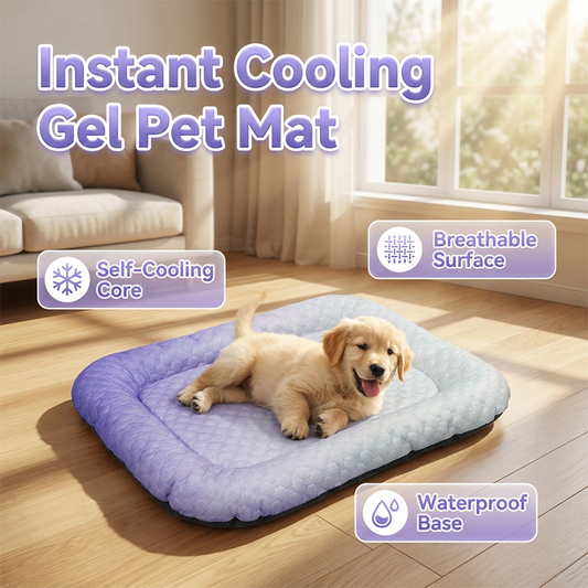 🐶 50% OFF! 💞50K+ SOLD!❄️Cooling Gel Mat for Pets – No refrigeration needed, instant heat relief. Breathable, non‑toxic. Helps pets sleep cool all summer! 🌿✨