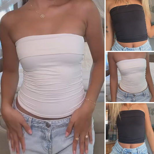 Women's Strapless Slim Fit Tube Top