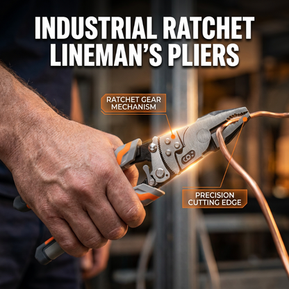 🏆 LIMITED-TIME 50% OFF! 🛠️Ratchet Lineman's Pliers – Cut, strip, grip & crimp in one ✨