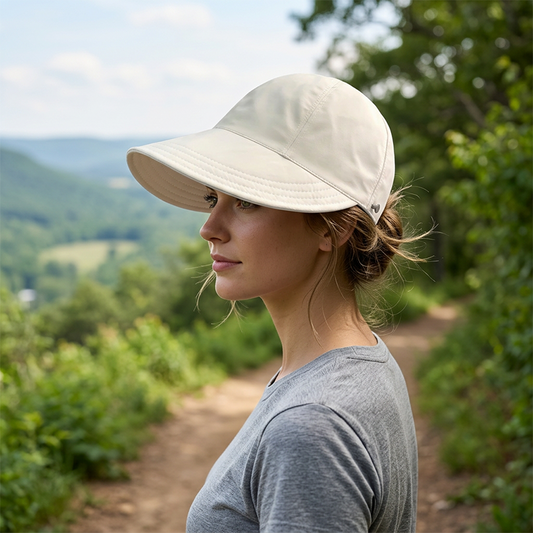 ☀️ LIMITED-TIME 50% OFF! ✨ Women's UPF 50+ Elegant Foldable Sun Hat – Wide-Brim Cotton Bucket Hat with Neck Flap & Adjustable Strap – Packable, Breathable & Beach-Ready 🌞🇬🇧