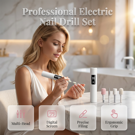 🏆 Last Day Special Price £9.99 ! 🔥Buy 2 Get 1 Free🎉Professional Electric Nail Polisher