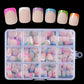 🏆Surprise Price: Only £8.99!!💅Buy 2 Get 1 Free✨Color Pop Press-On Nails