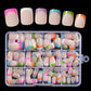 🏆Surprise Price: Only £8.99!!💅Buy 2 Get 1 Free✨Color Pop Press-On Nails
