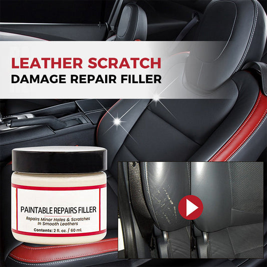 🏆 Last Day Special Price £9.77 ! 🔥Buy 2 Get 1 Free🎁Leather Scratch Repair Filler – Fills deep cracks & damage, restores smooth surface. No need to replace – just fill & forget! 💺✨