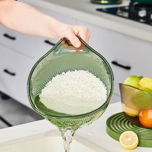 🍚 LIMITED-TIME 50% OFF! ✨Multipurpose Rice Washing Bowl Strainer with Handle