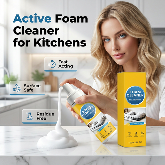 🏆 Last Day Special Price £9.99 ! 🔥Buy 2 Get 1 Free🎁Multi-Purpose Foam Cleaner for Kitchen & Home