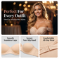 ⏳LAST WEEK SALE -ONLY £19.99!🖤💐Women's Convertible Strapless Minimiser Bandeau Bra Underwire Unlined for Large Bust