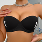 ⏳LAST WEEK SALE -ONLY £19.99!🖤💐Women's Convertible Strapless Minimiser Bandeau Bra Underwire Unlined for Large Bust