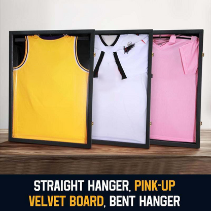 🏆 LIMITED-TIME 50% OFF! ✨Wooden Jersey Display Frame with Magnetic Door