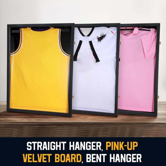 🏆 LIMITED-TIME 50% OFF! ✨Wooden Jersey Display Frame with Magnetic Door