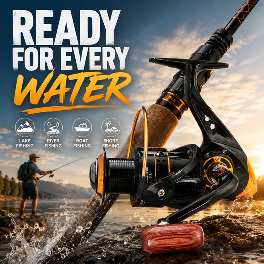 🎉 2026 Sale — Over 28,000 Sold! 💞 CNC Spinning Reel – 45° Bevel Cast, Smooth Retrieve ✨