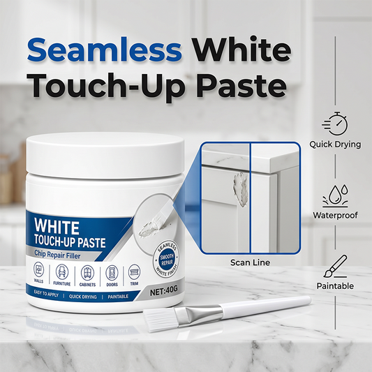🏆 Last Day Special Price £9.77 ! 🔥Buy 2 Get 1 Free🎁White Furniture Touch-Up Paste with Brush