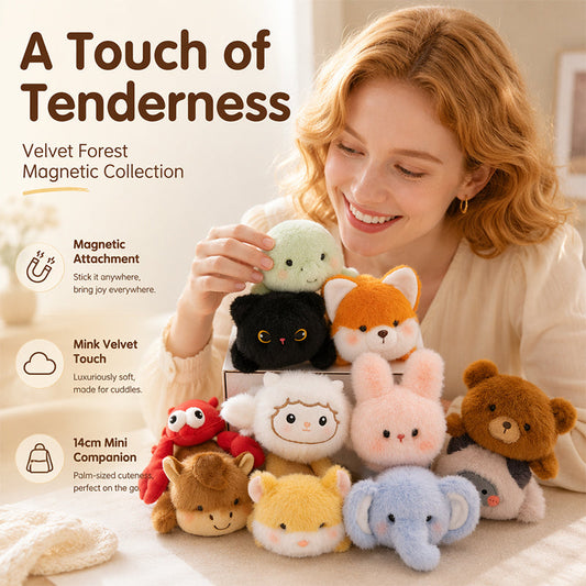 🧸 Last Day Special Price £9.78 ! 🧲 Lovely Plushie Fridge Magnet Doll – Premium Mink Velvet, Hidden Magnet, Perfect for Fridge, Laptop & Bags ✨