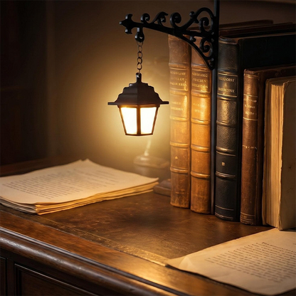 🏆 Last Day Special Price £9.99 !💝 Miniature Retro Streetlight Bookend Light
