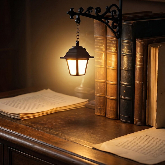 🏆 Last Day Special Price £9.99 !💝 Miniature Retro Streetlight Bookend Light