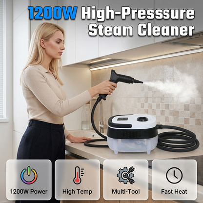 💨 LIMITED-TIME 50% OFF! 🏠 High-Pressure Steam Cleaner – Removes Grease, Stains & Bacteria Without Chemicals Throughout Your Home ✨