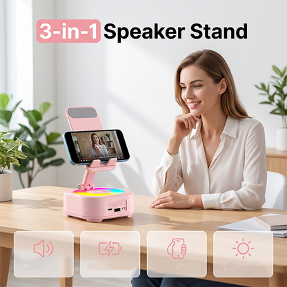 🏆 LIMITED-TIME 50% OFF! ✨3-in-1 Bluetooth Speaker with Phone Stand