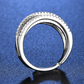 💍 Last Day Special Price £8.99 ! 🔥 Adjustable Multi-Band Crossover Ring – Sparkling Paved Cubic Zirconia